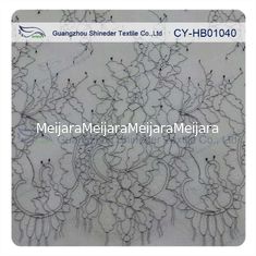 China Thin Soft Charming Chantilly Floral Bridal Lace , Nylon Scallop Wedding Dress Lace supplier