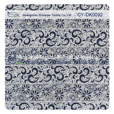 China Cotton Polyester Burn Out Lace Fabric Custom Printed For Children Garment supplier
