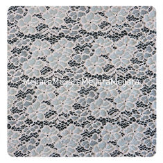 China Fashion Pink Flower Cotton Nylon Lace Fabric for Wedding Dresses supplier
