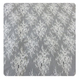 150CM Wedding Dress Floral Lace Fabric Chantilly OEM Textile Floral Fabric supplier