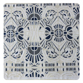 White And Black Big Geometric Cotton Polyester  Lace Fabric , 1.45 - 1.5m supplier