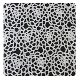 Antique Stretch Polyester Embroidery Lace Fabric ,  White Flower supplier