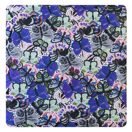 Customed Embroidered Lace Fabric , Cotton Floral Textiles Fashion Dress supplier