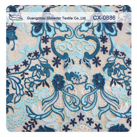 120cm ± 5% Polyester Floral Embroidered Crochet Lace Fabric For Underwear / Lingerie / Dress supplier