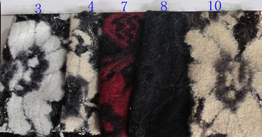 Red Brushed Elastic Lace Fabric Eco Friendly 135cm Width OEM / OMD CY-LQ0001 supplier