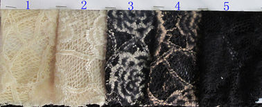 Eco-Friendly Brushed Lace Fabric Yellow , Garment Trimming Anti-Static Material CY-LQ0039 supplier