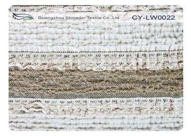 Cotton Nylon Spandex Streth Lace Fabric For Underwear Nightwear SGS CY-LW0022 supplier