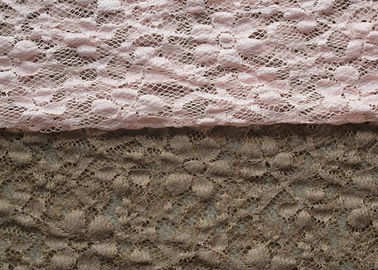 Allover Nylon Rayon Stretch Lace Fabric / Elastic Floral Lace Fabric CY-LW0104 supplier
