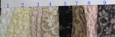 Allover Nylon Rayon Stretch Lace Fabric / Elastic Floral Lace Fabric CY-LW0104 supplier