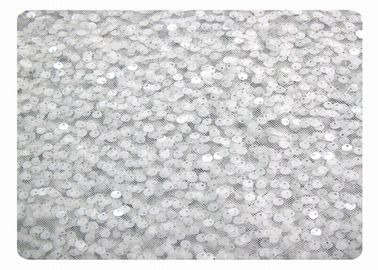 Nylon &amp;　Polyester Beaded Lace Fabric for Wedding Dress CY-XP0003 supplier