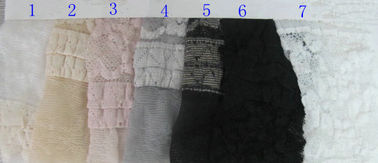 Novel Tulle Stretchable Lace Nylon Spandex Fabric , 130cm Width CY-LW0003 supplier