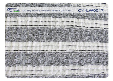 Dramatic Charming Stretch Lace Fabric For Shirt Bag , Polyester Spandex Fabric CY-LW0017 supplier