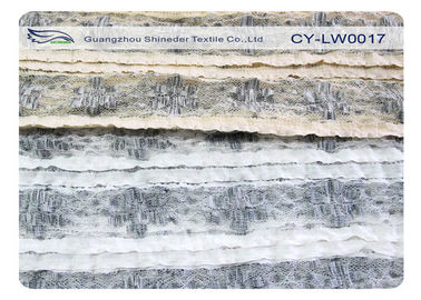 Dramatic Charming Stretch Lace Fabric For Shirt Bag , Polyester Spandex Fabric CY-LW0017 supplier