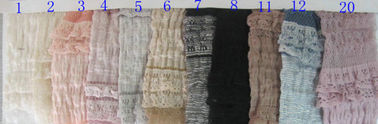 OEM / ODM Water Soluble Stretch Lace Fabric , Cotton Nylon Spandex Fabric CY-LW0022 supplier