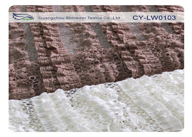 Home Textile Stretch Lace Fabric 40% Nylon 50% Cotton 10% Spandex CY-LW0103 supplier