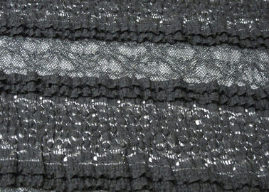 Shrink-Resistant Underwear Stretch Lace Fabric Black 130cm Width CY-LW0182 supplier