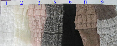 Delicate Grey Stretch Lace Fabric For Nightwear , Bedding Textile SGS CY-LW0182 supplier
