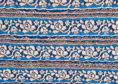 Eco-Friendly Stretch Lace Fabric For Dresses , Multi Color Lace Fabric CY-LW0480 supplier