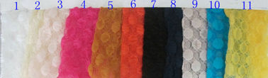 Flexible Bubble Flexible Stretchy Lace Fabric , Nylon / Spandex And Cotton supplier