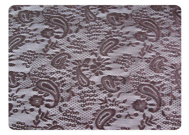Eco-Friendly Polyester Lace Fabric , Cashew Design for Underwear CY-CT8503 supplier