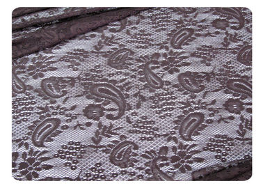 Eco-Friendly Polyester Lace Fabric , Cashew Design for Underwear CY-CT8503 supplier