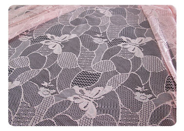 Butterfly Pattern Polyester Lace Fabric , OEM / ODM Offer CY-CT8515 supplier