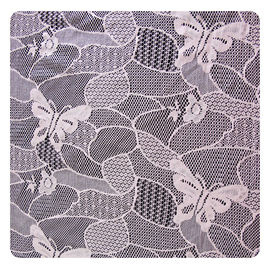 Butterfly Pattern Polyester Lace Fabric , OEM / ODM Offer CY-CT8515 supplier