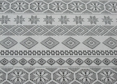 Geometric Polyester Lace Fabric for Garment / Curtain CY-CT8519 supplier