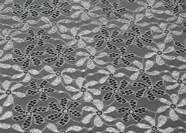 90% Nylon + 10% Spandex Flower Elastic Lace Fabric For Nightwear CY-LW0795 supplier