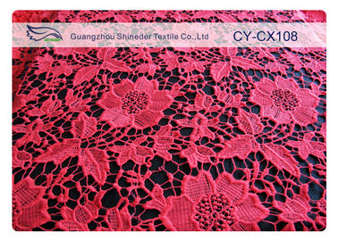 Fashion Underwear Embroidered Nylon Cotton Lace Fabric / Knitted Lace Fabric supplier