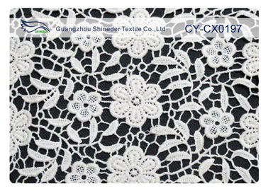 Eco-Friendly Embroidered Lace Fabric for Wedding Dress CY-CX0197 supplier