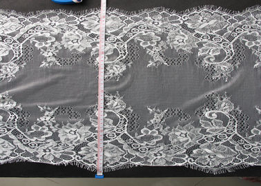 Fashion White Dress Eyelash Lace Trim With 43cm Width CY-HB3211 supplier