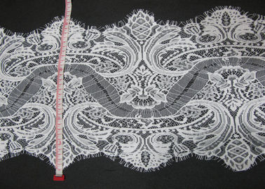 OEM / ODM White Eyelash Lace Trim , Garment Accessories CY-HB3240 supplier