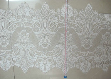 OEM / ODM White Eyelash Lace Trim , Garment Accessories CY-HB3240 supplier