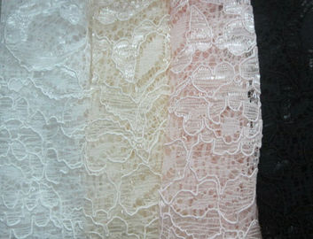 Nylon Rayon Viscose Corded Lace Fabric Jacquard Shrink-Resistant CY-LW0733 supplier