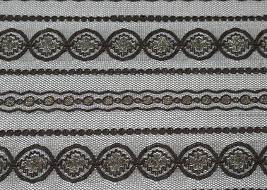 High Tenacity Metallic Lace Mesh Fabric For Upholstery 150cm Width CY-LW0208 supplier