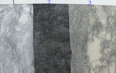 Yarn Nylon Silver Metallic Lace Fabric For Nightwear Anti-Static CY-LW0632 supplier