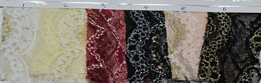 Underwear Metallic Lace Fabric Nylon Polyester Spandex Material CY-LW0798 supplier