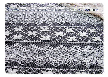Dress Cotton Nylon Lace Fabric Eco Friendly 30% Nylon 70% Cotton CY-LW0001 supplier