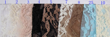 Durable Scalloped Cotton Nylon Lace Mesh Fabric , Underwear Lace Fabric CY-LW0012 supplier