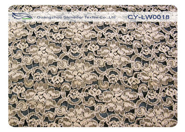 Elastic Flower Cotton Nylon Lace Fabric Elegant Anti Shrink CY-LW0018 supplier
