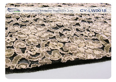 Elastic Flower Cotton Nylon Lace Fabric Elegant Anti Shrink CY-LW0018 supplier