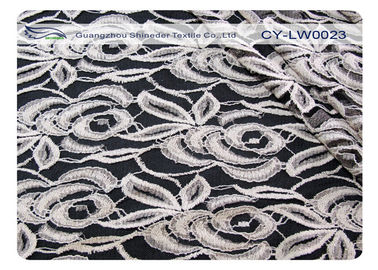 Elastic Cotton Nylon Lace Fabric For Underdress 30% Nylon + 70% Cotton CY-LW0023 supplier