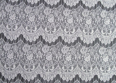 Jacquard Nylon Lace Fabric , 100% Nylon / 145cm Width CY-DN0002 supplier