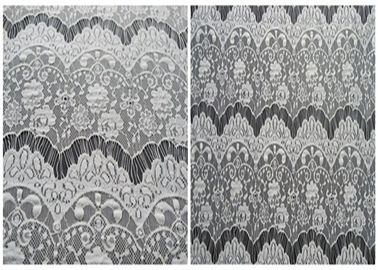 Jacquard Nylon Lace Fabric , 100% Nylon / 145cm Width CY-DN0002 supplier