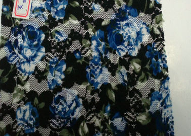 Flower Shape Digital Printed Fabric At Home , Spandex and Nylon Content supplier