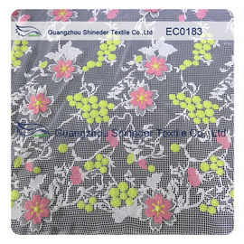 High Density Nylon Cotton Lace Fabric Embroidered Lace For Lady Garments supplier