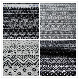 Jacquard Nylon Cotton Corded Lace Fabric For Garment Material SGS BV ITS CY-LW0788 supplier