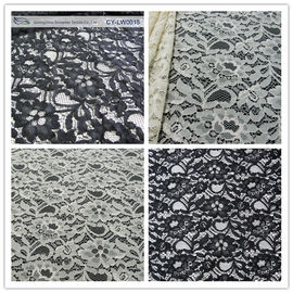 Nylon Viscose Corded Lace Fabric For Clothing 145CM - 150 CM Width CY-LW0015 supplier