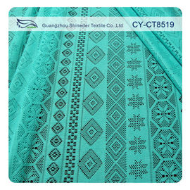 Retail cheap fabric polyester geometric lace AZO free garment material (CY-CT8519) supplier